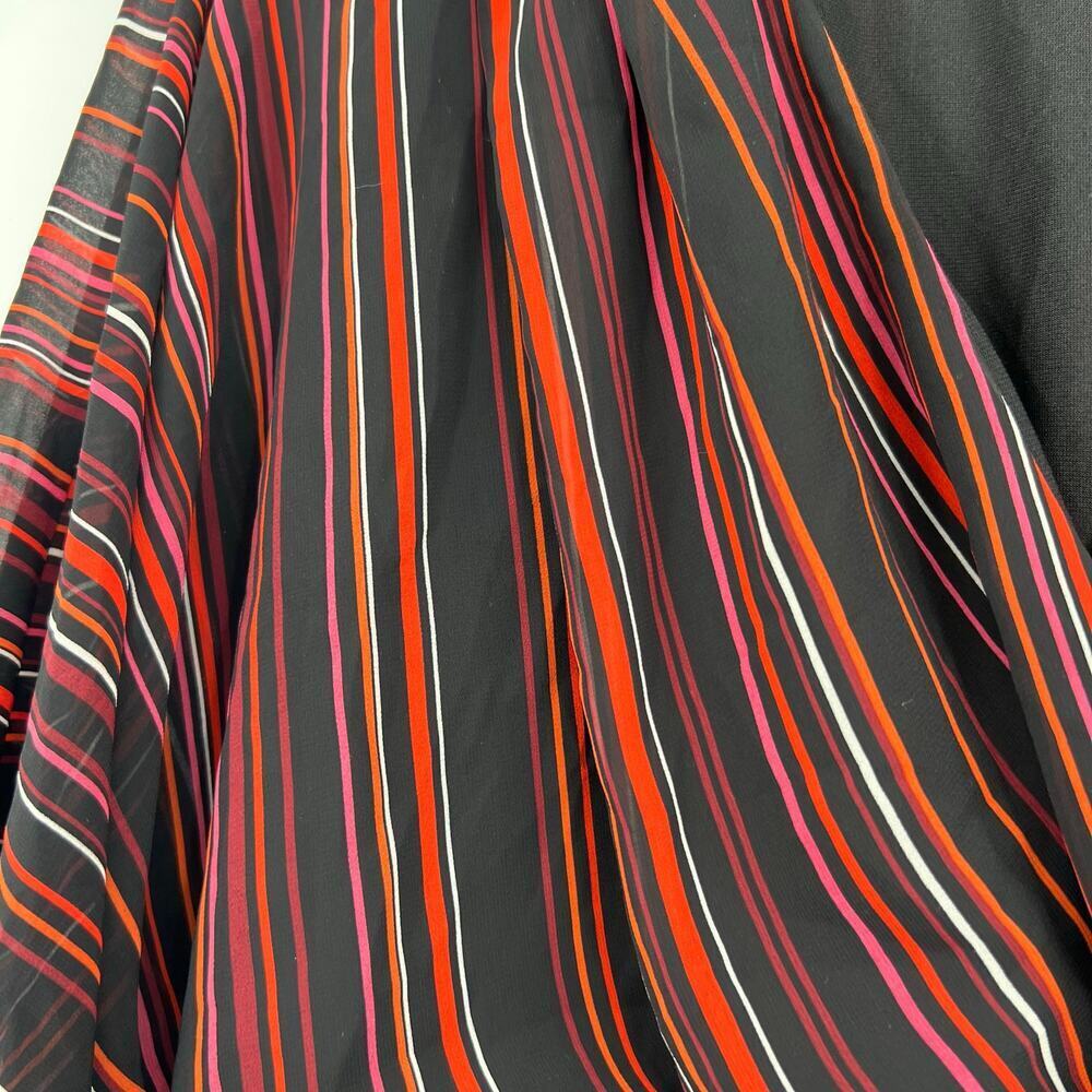 City Chic Amber Faux Wrap Dress Striped Batwing striped plus size small / 16 - Picture 4 of 9
